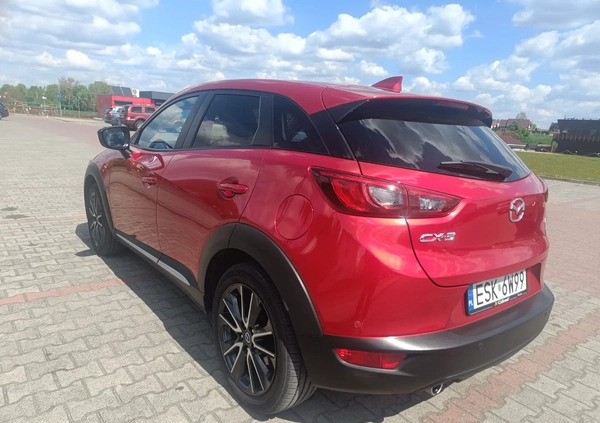 Mazda CX-3 cena 72800 przebieg: 42500, rok produkcji 2016 z Skierniewice małe 137